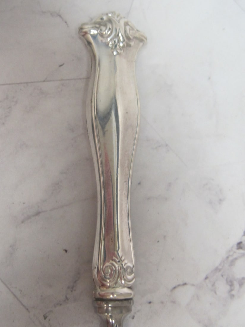 Sterling Silver Handled Bacon Server or Sardine Fork - 2