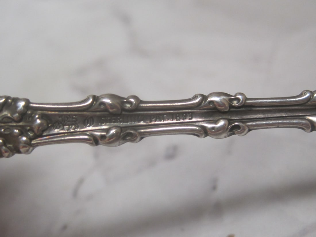Scarce Whiting Sterling Silver Cherry Scoop - 6