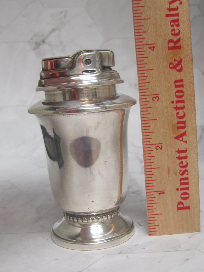 Vintage Ronson Sterling Silver Weighted Lighter - 5