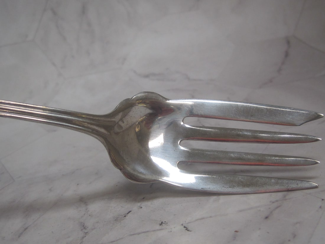 Sterling Silver Handled Meat Fork - 6