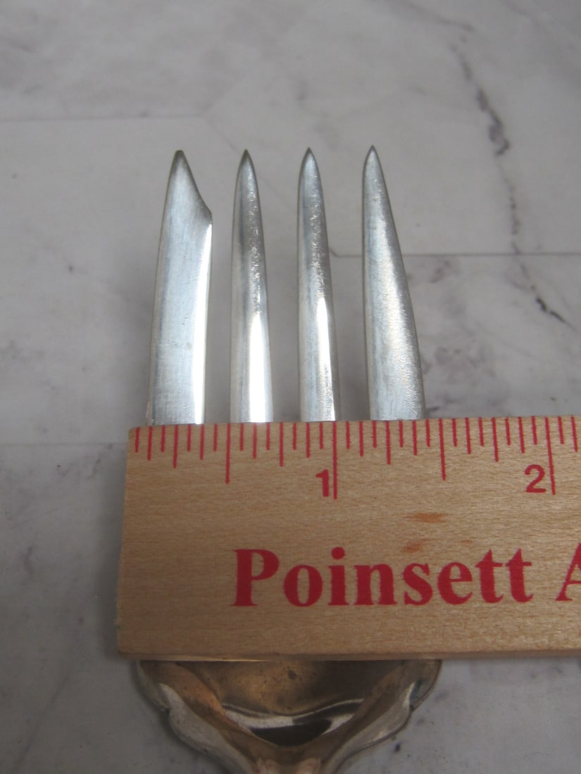 Sterling Silver Handled Meat Fork - 7