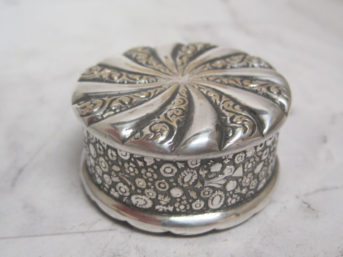Victorian Silverplate Trinket Box (1 of 8)