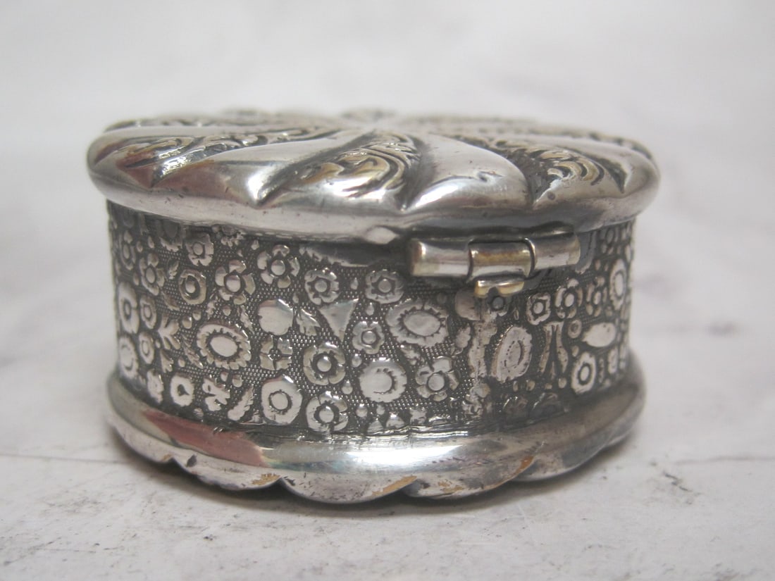 Victorian Silverplate Trinket Box - 4