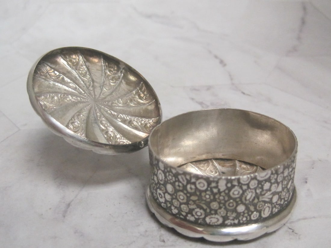Victorian Silverplate Trinket Box - 5