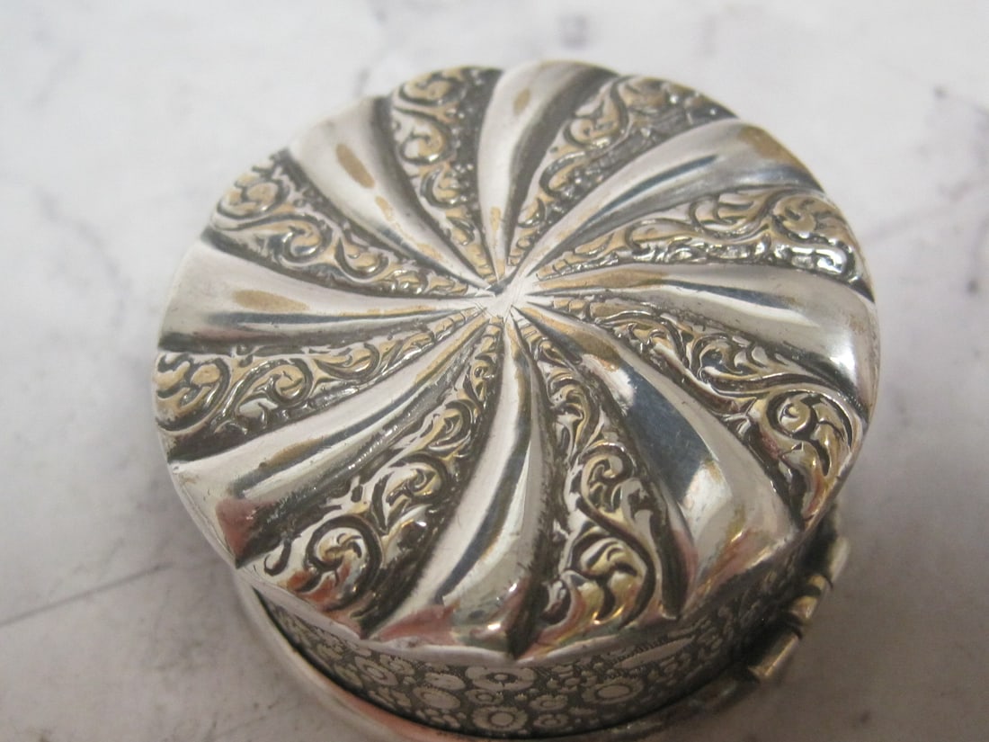 Victorian Silverplate Trinket Box - 6