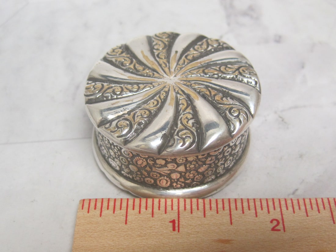 Victorian Silverplate Trinket Box - 7