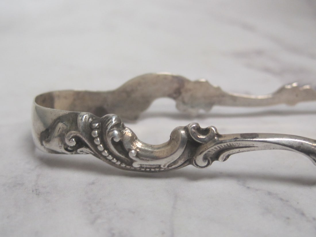 Gorham Art Nouveau Sterling Silver Tongs - 2