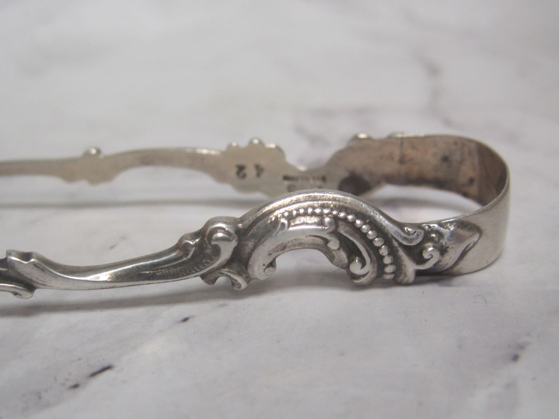 Gorham Art Nouveau Sterling Silver Tongs - 3