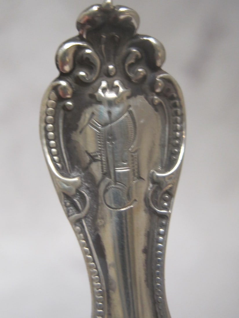 Sterling Silver Olive Serving Spoon - 5