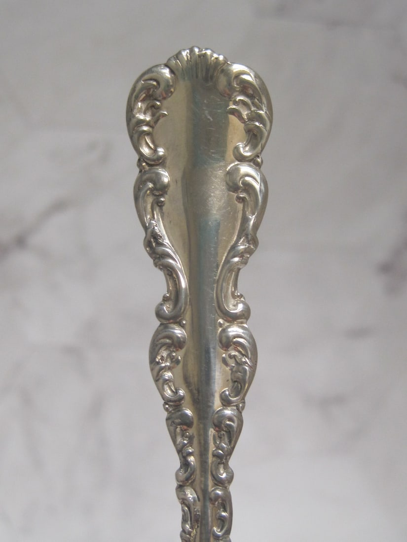 Rare Whiting Sterling Silver Horseradish Server Spoon - 2