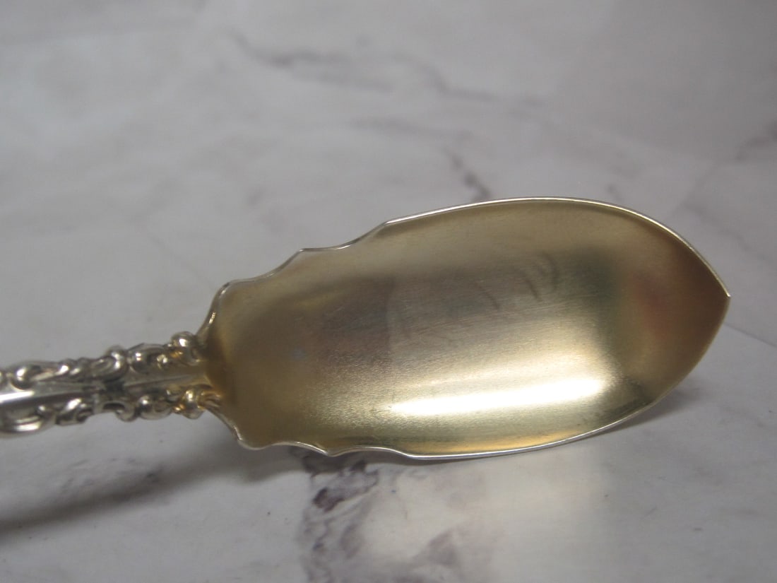 Rare Whiting Sterling Silver Horseradish Server Spoon - 4