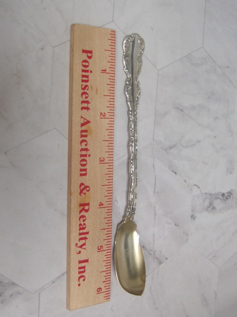 Rare Whiting Sterling Silver Horseradish Server Spoon - 5