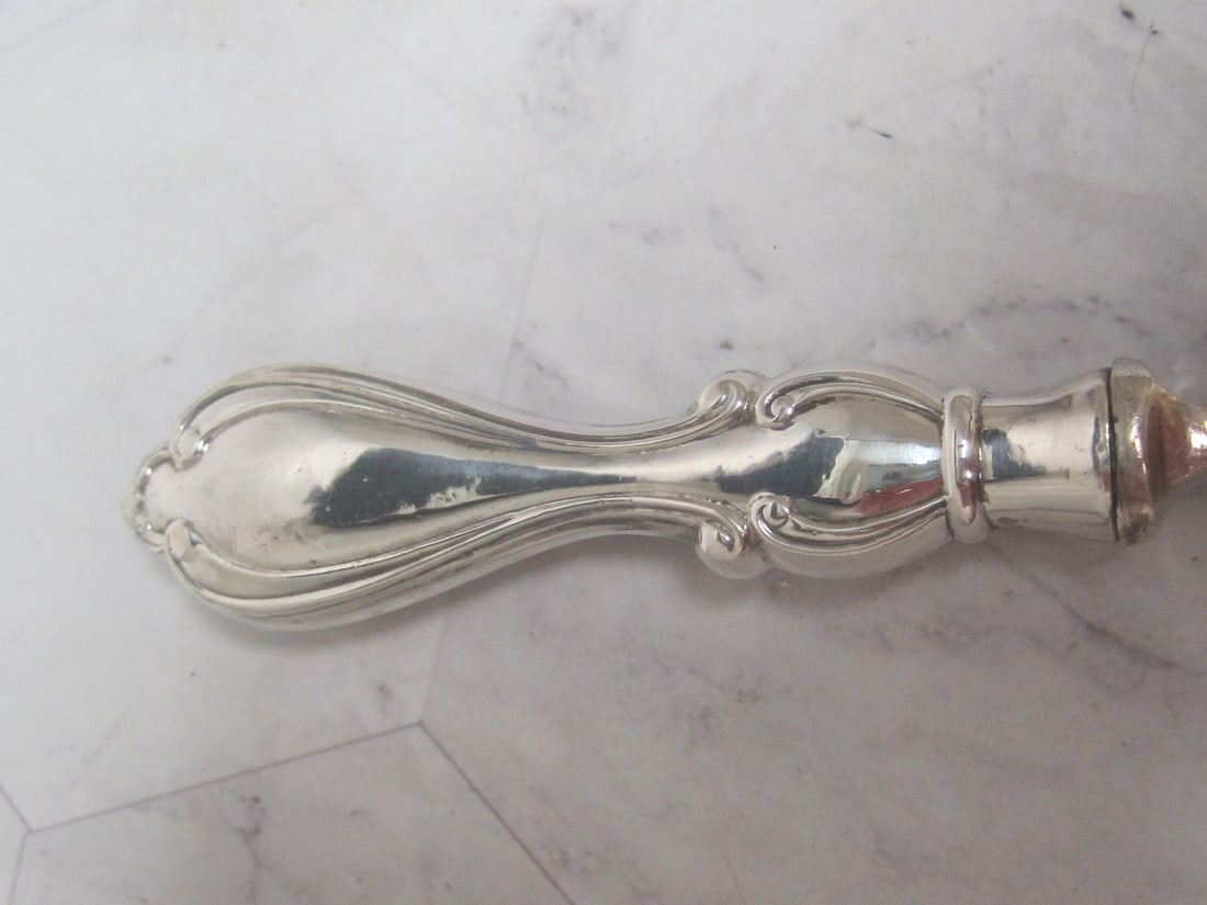 Sterling Silver Handled Sardine Fork or Bacon Server - 2