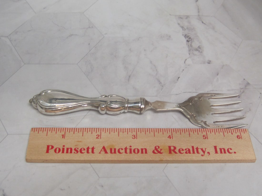 Sterling Silver Handled Sardine Fork or Bacon Server - 5
