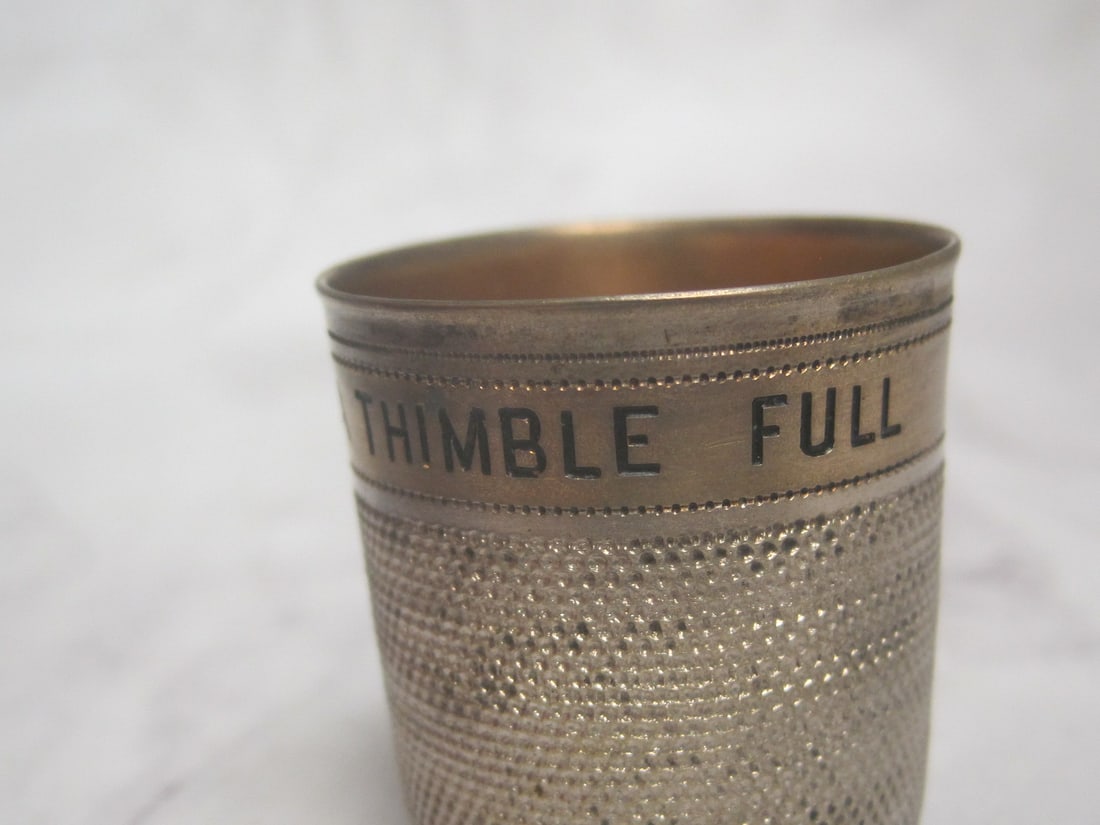 Antique Figural Thimble Shot Glass - 2