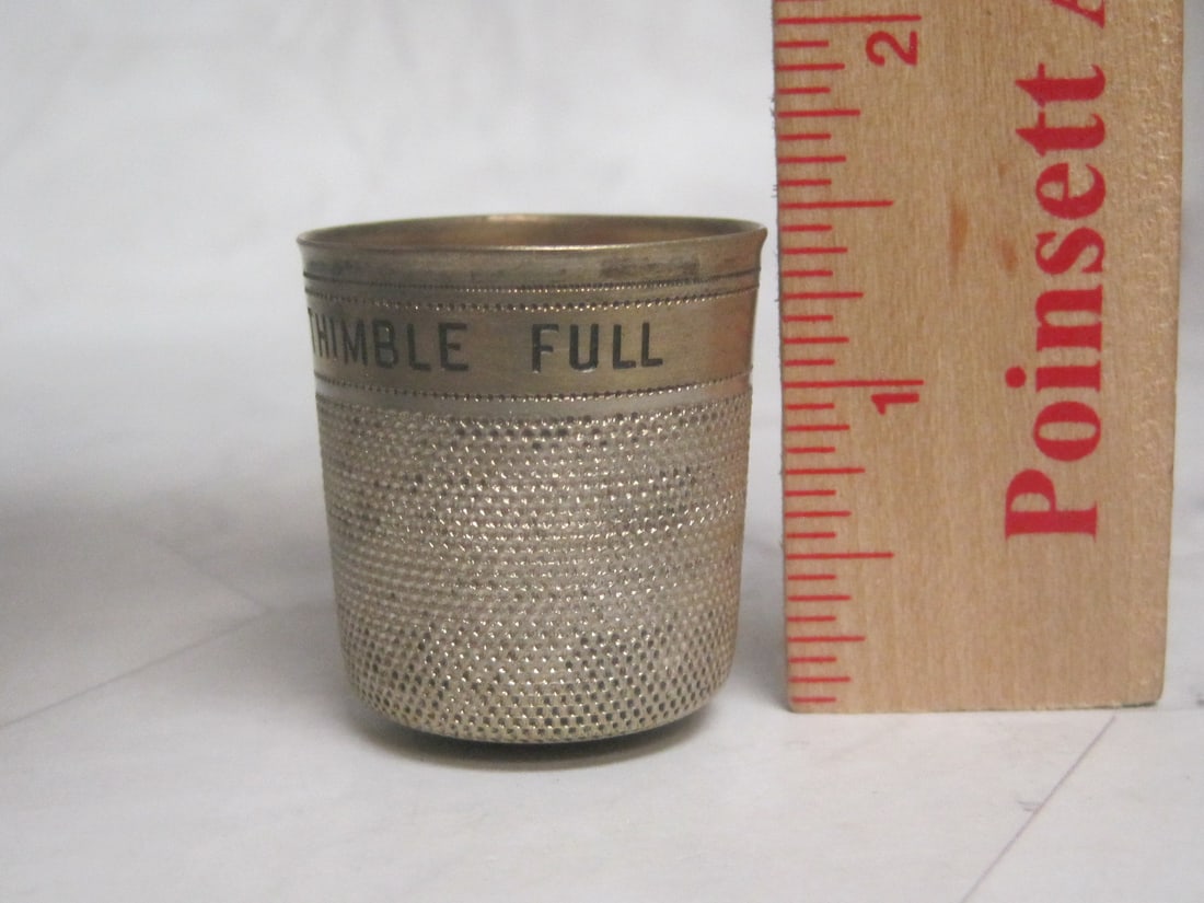 Antique Figural Thimble Shot Glass - 4