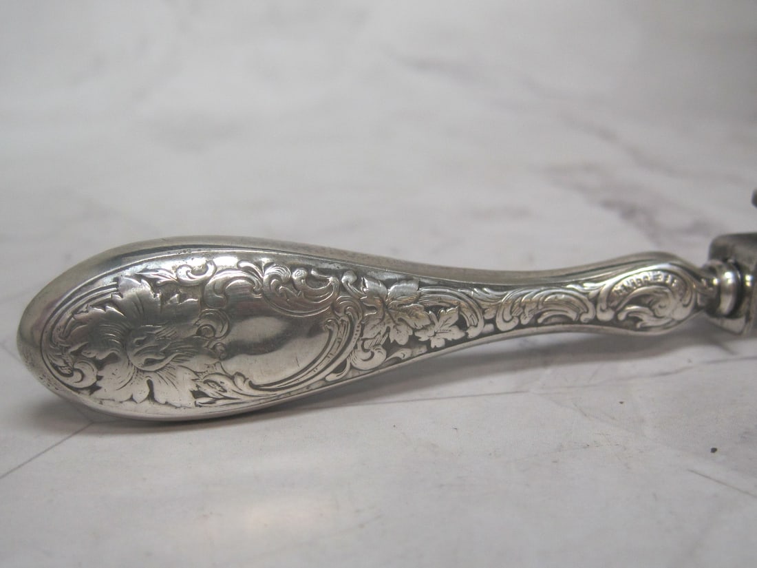 Scarce Sterling Silver Sewing Stilleto Embroidery Tool - 2