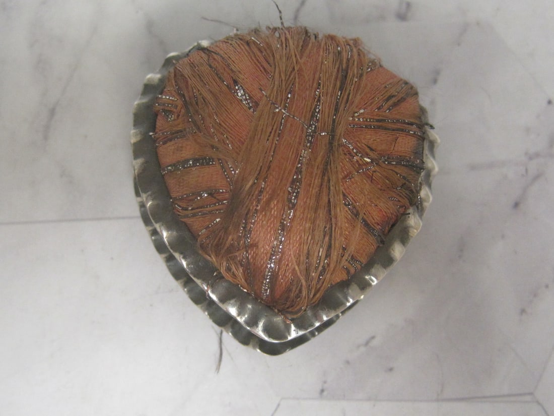 Gorham Antique Sterling Silver Heart Shape Pin Cushion - 3