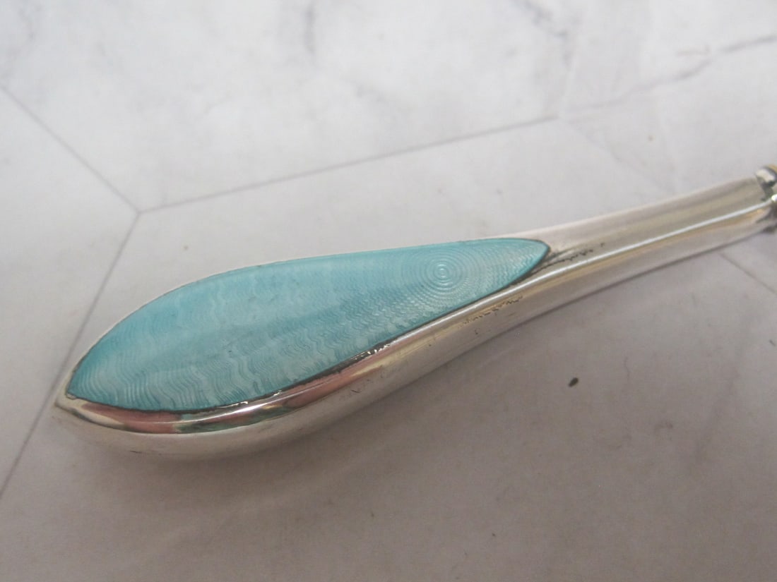 Sterling Silver Handled Art Deco Dresser Items - 5