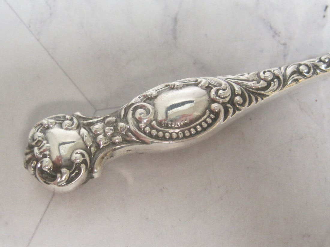 Antique Sterling Silver Handled Button Hook - 5