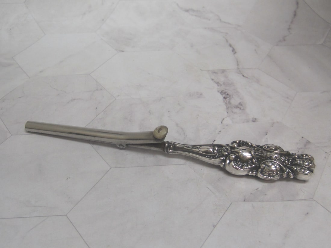 Victorian Sterling Silver Handled Hair Curler (1 of 5)