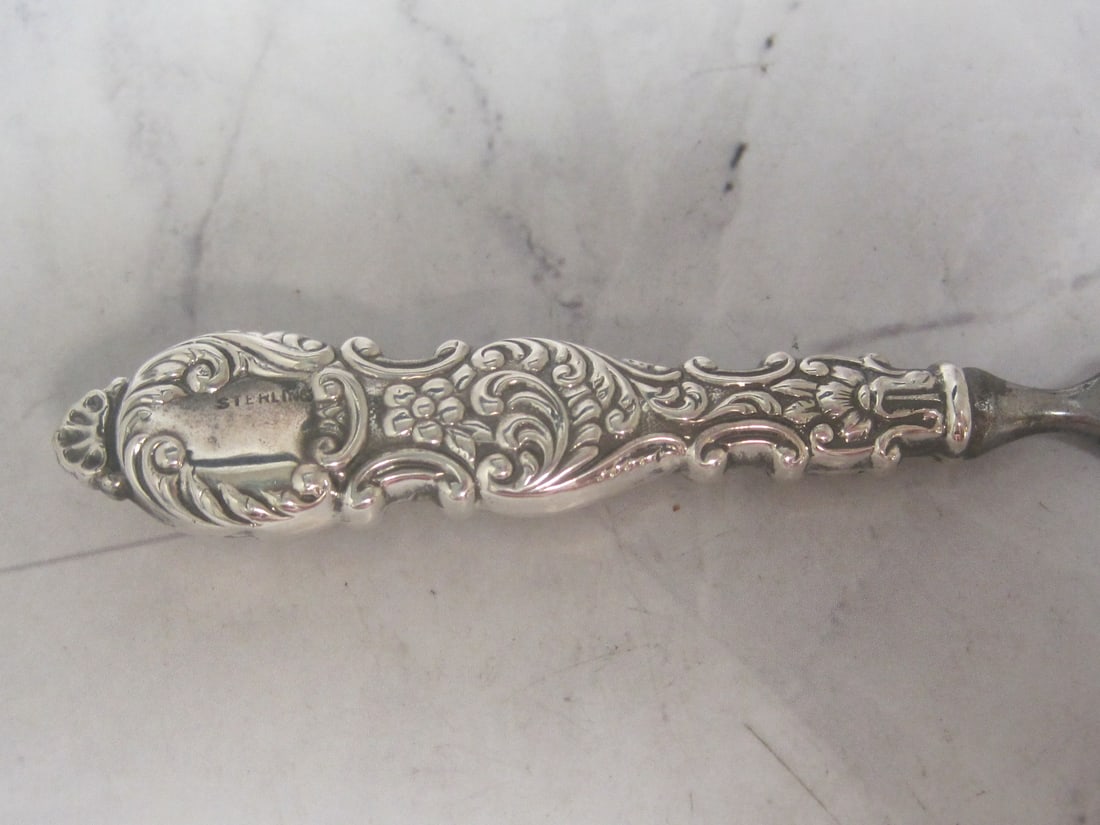 Antique Sterling Silver Handled Nail File - 2