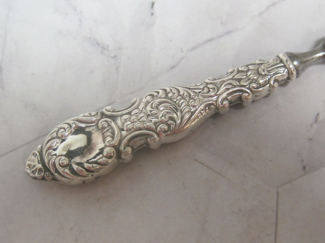 Antique Sterling Silver Handled Nail File - 4
