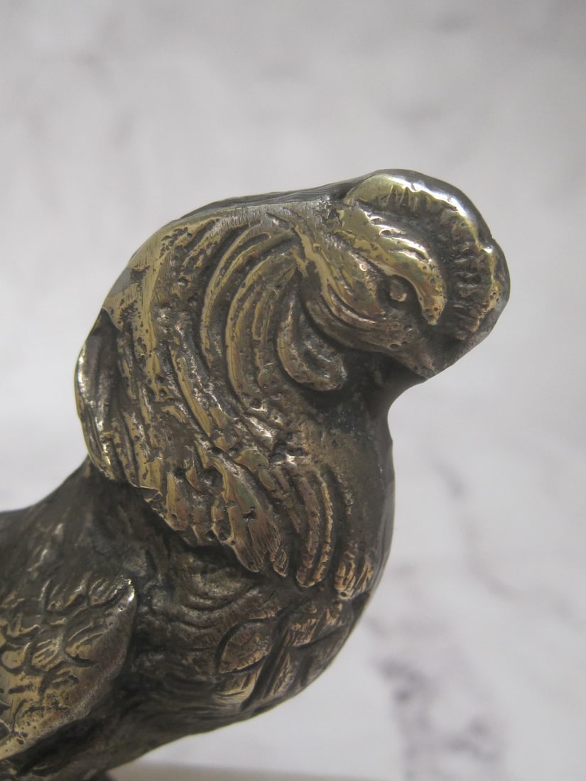 Antique French Bronze or Brass Rooster Figure - 2