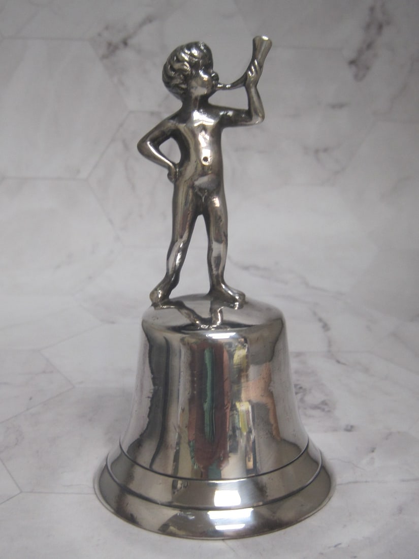 Silverplate Figural Bell (1 of 6)