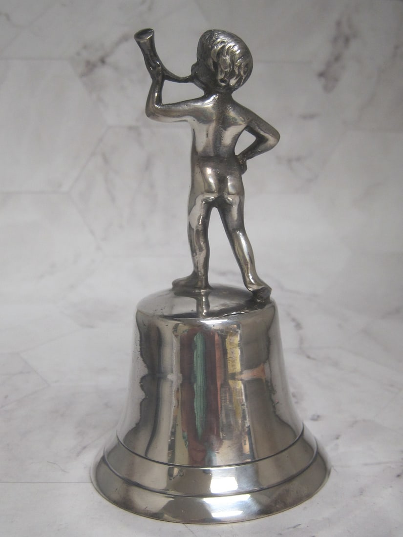 Silverplate Figural Bell - 4