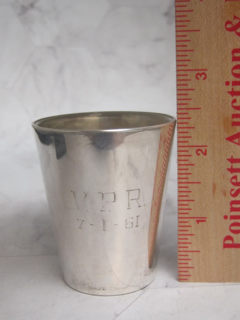 Sterling Silver Overlaid Glass Shot Glass - 5