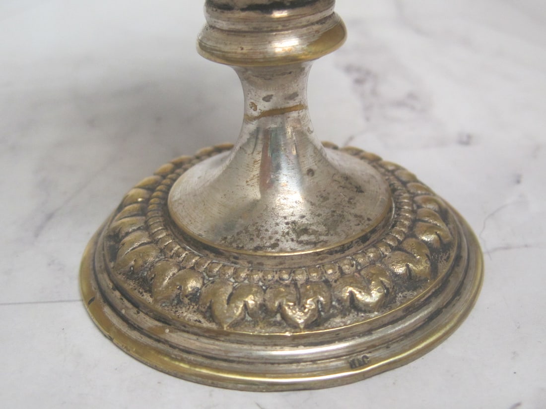 Antique Silverplate Perfume or Cologne Bottle - 4