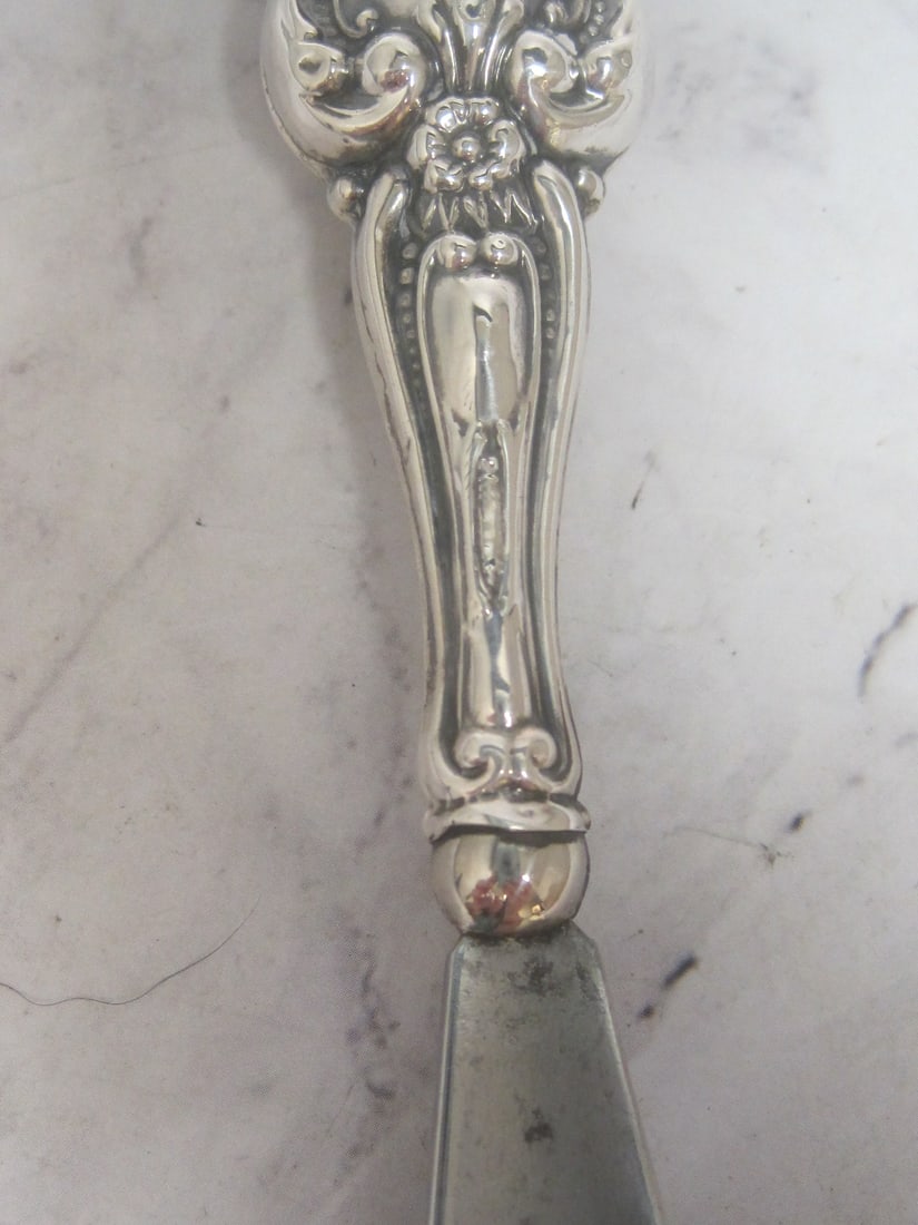 Antique Sterling Silver Handled Shoehorn - 3