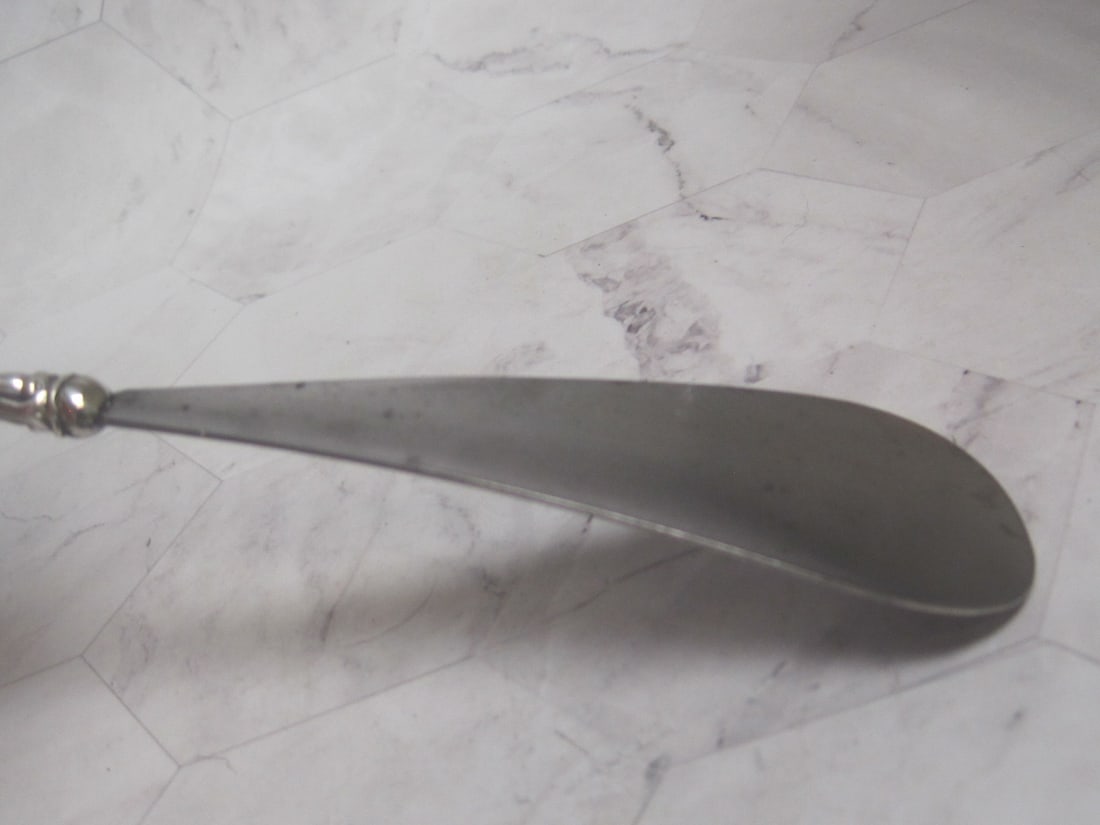 Antique Sterling Silver Handled Shoehorn - 4