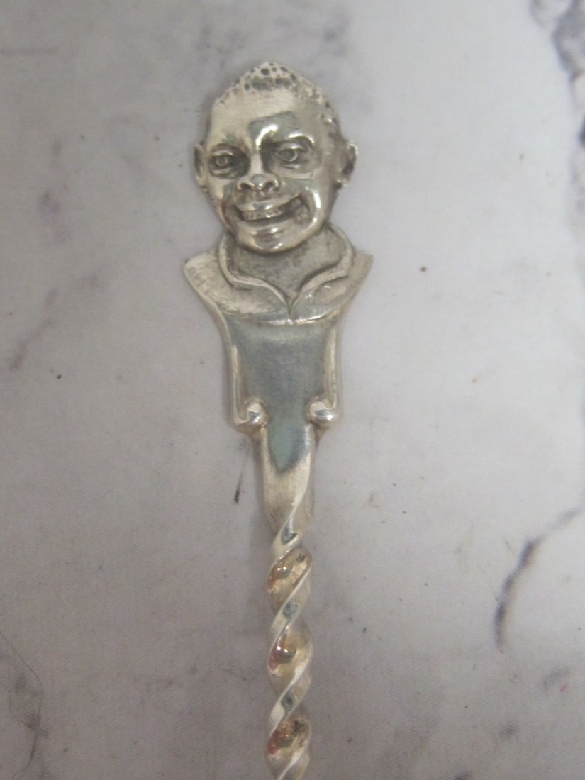 Black Americana Sterling Silver Souvenir Spoon - 2