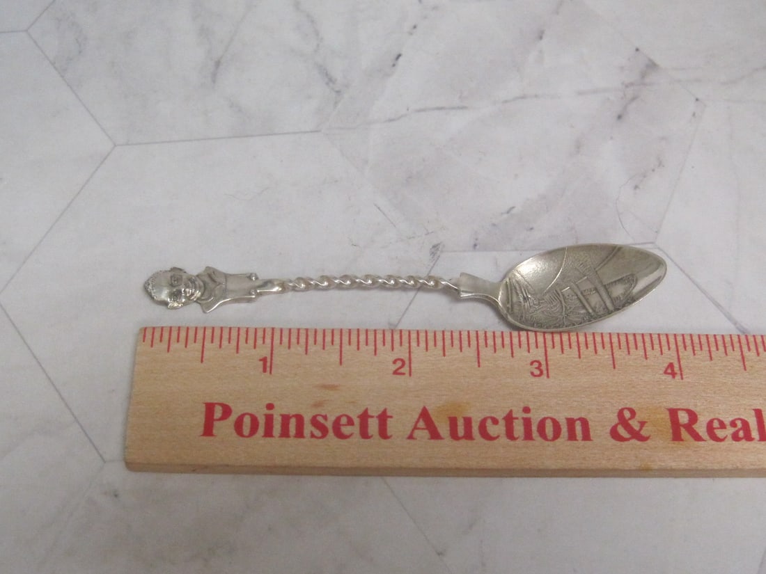 Black Americana Sterling Silver Souvenir Spoon - 6