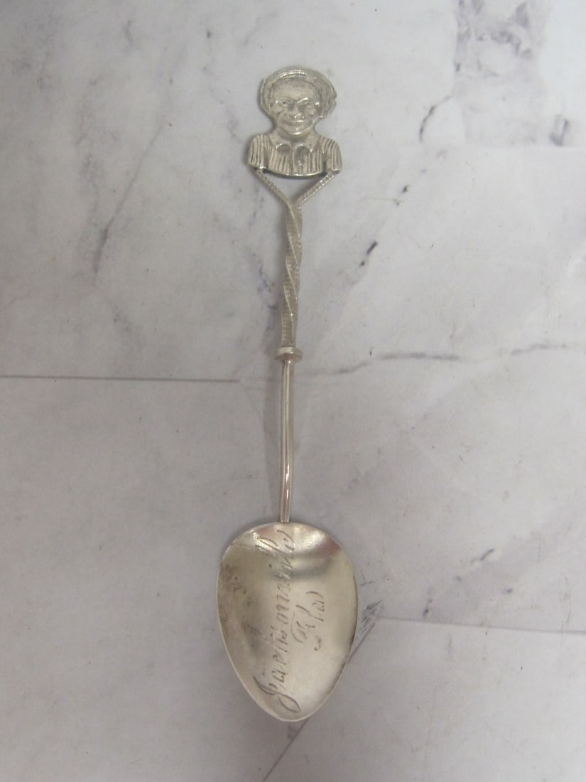 Black Americana Sterling Silver Souvenir Spoon (1 of 6)