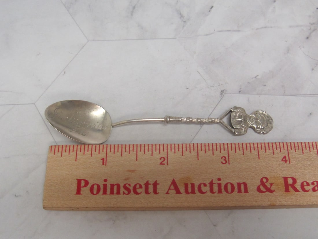 Black Americana Sterling Silver Souvenir Spoon - 6