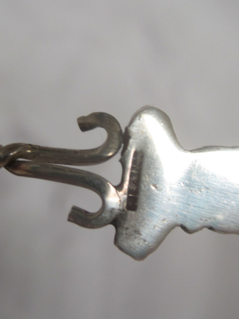 Louisiana Creole Figural Sterling Silver Spoon - 5