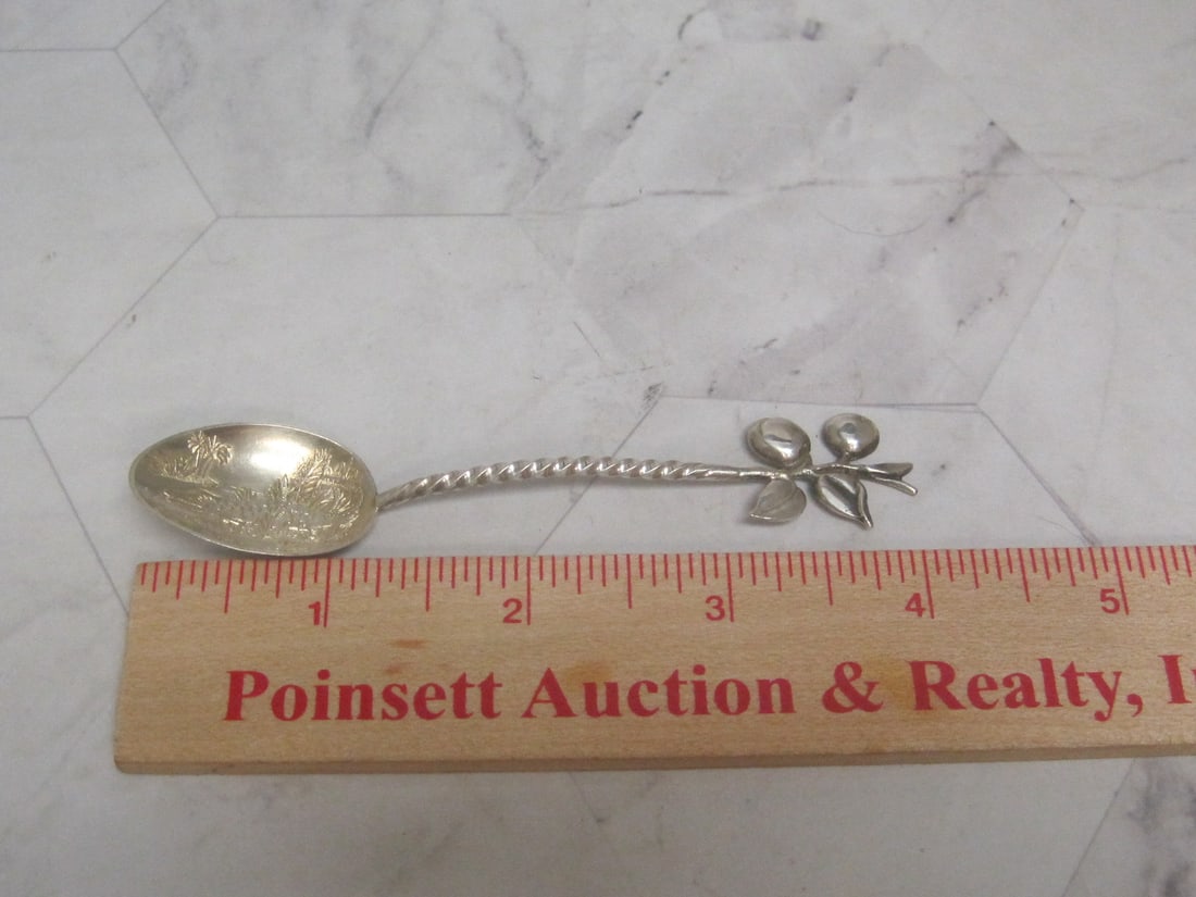 Jacksonville, Florida Sterling Silver Alligator Souvenir Spoon - 6