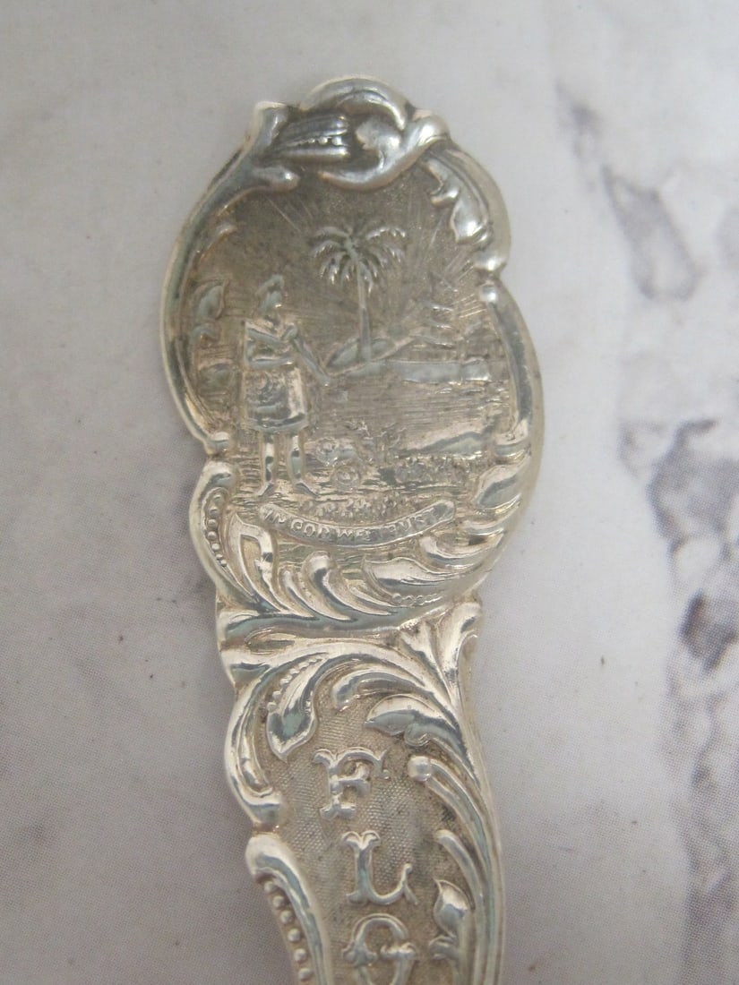 Dixie Sterling Silver Souvenir Spoon - 2