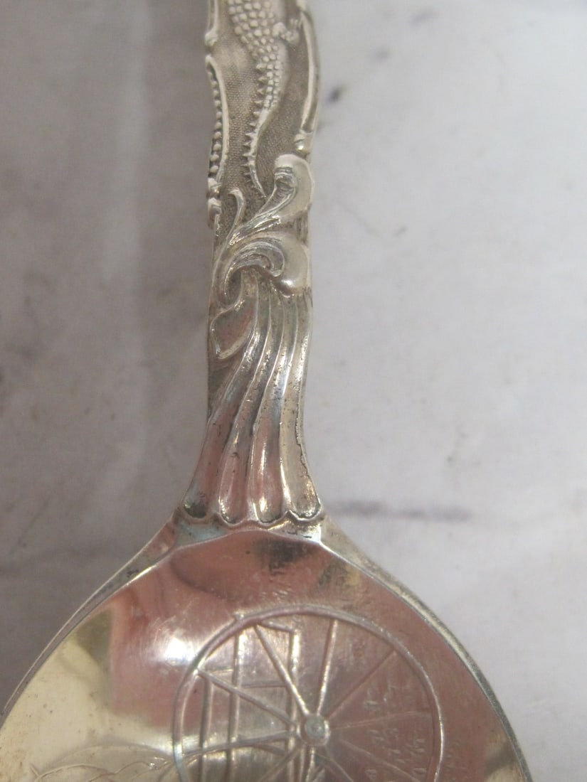 Dixie Sterling Silver Souvenir Spoon - 4