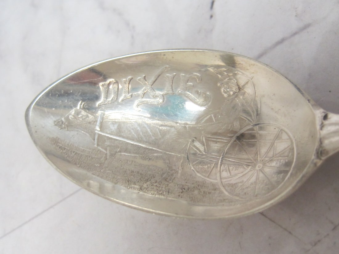 Dixie Sterling Silver Souvenir Spoon - 5