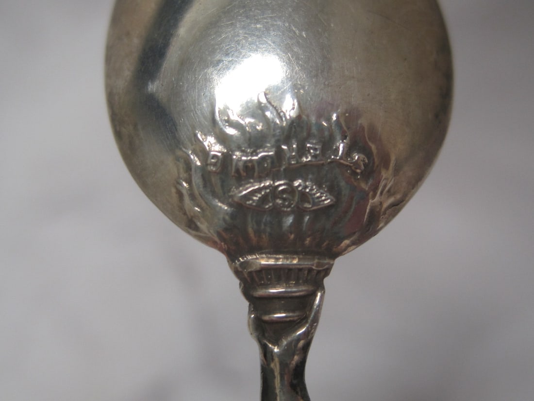 Scarce Statue of Liberty Sterling Silver Souvenir Spoon - 6