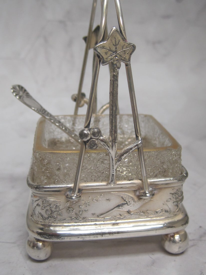 Victorian Silverplate Salt Cellar - 3