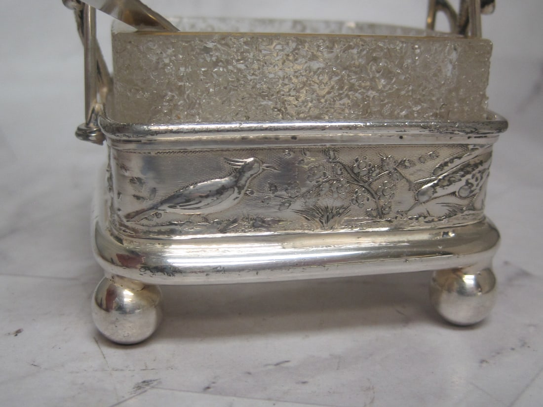Victorian Silverplate Salt Cellar - 4