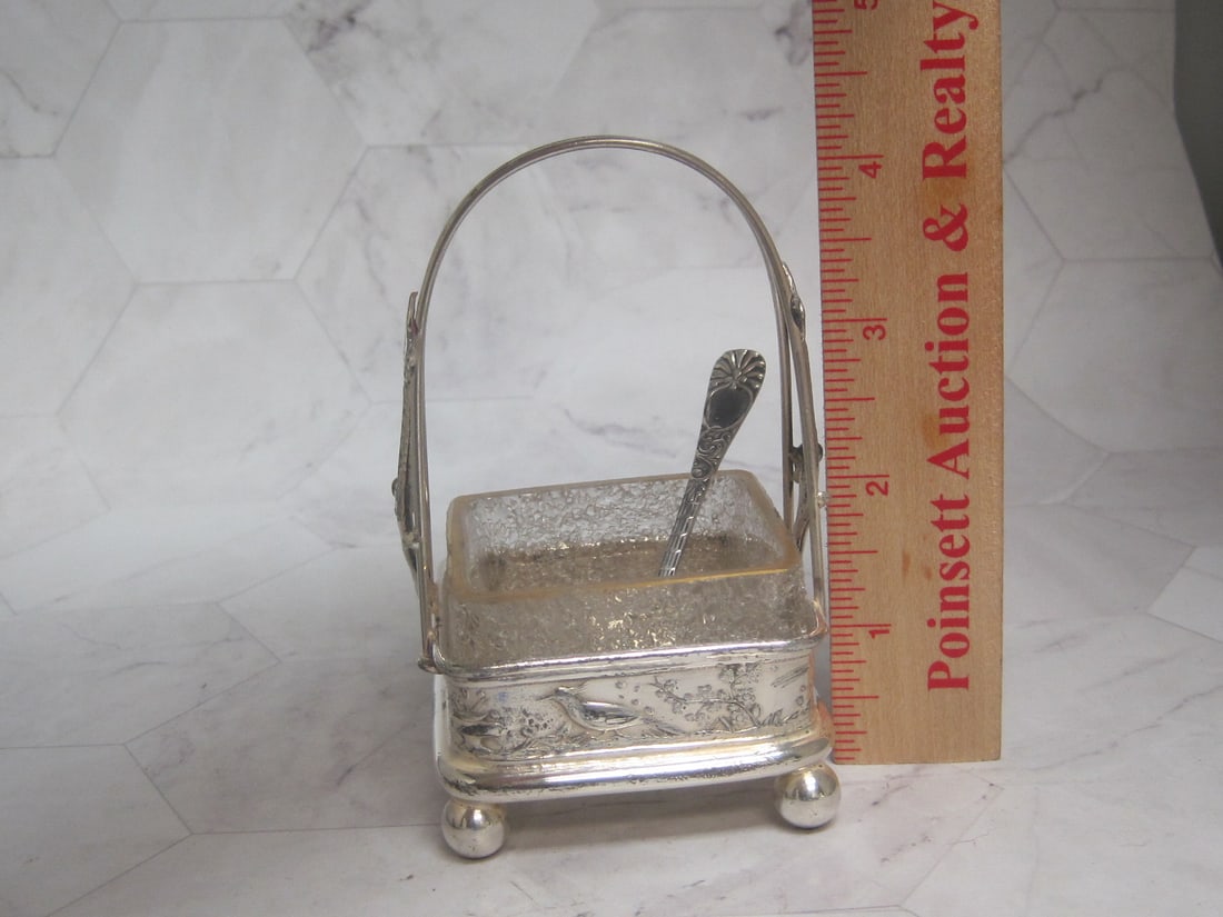 Victorian Silverplate Salt Cellar - 9
