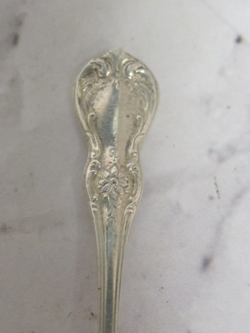 Sterling Silver Salt Cellar & Spoon - 6