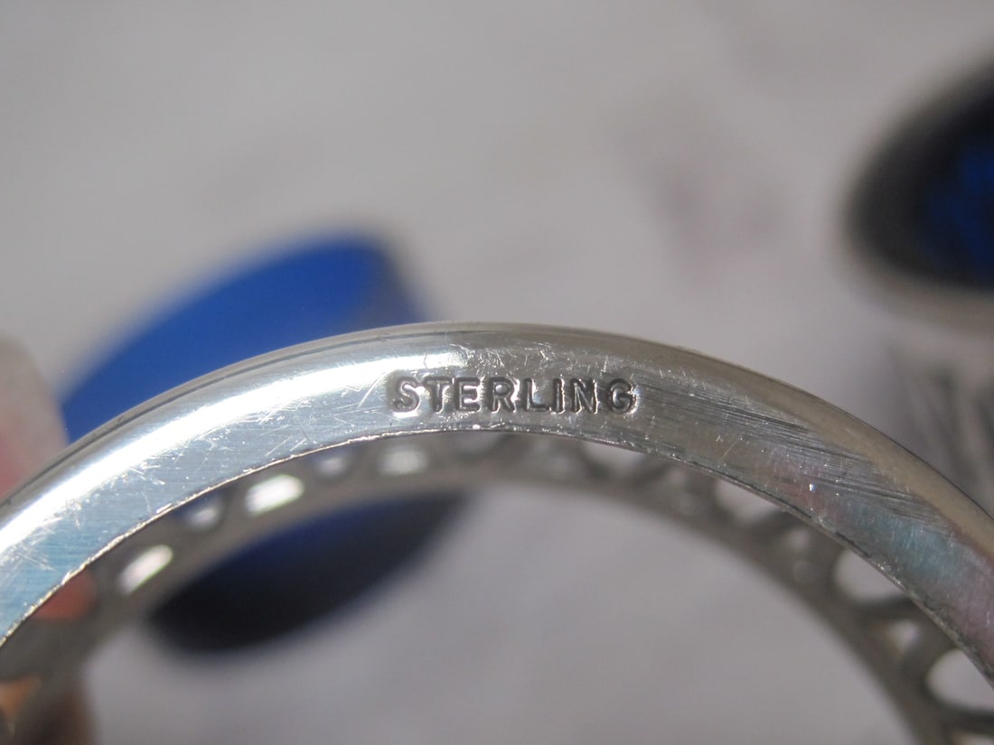 Pair of Sterling Silver Salt Cellars & Spoons - 4