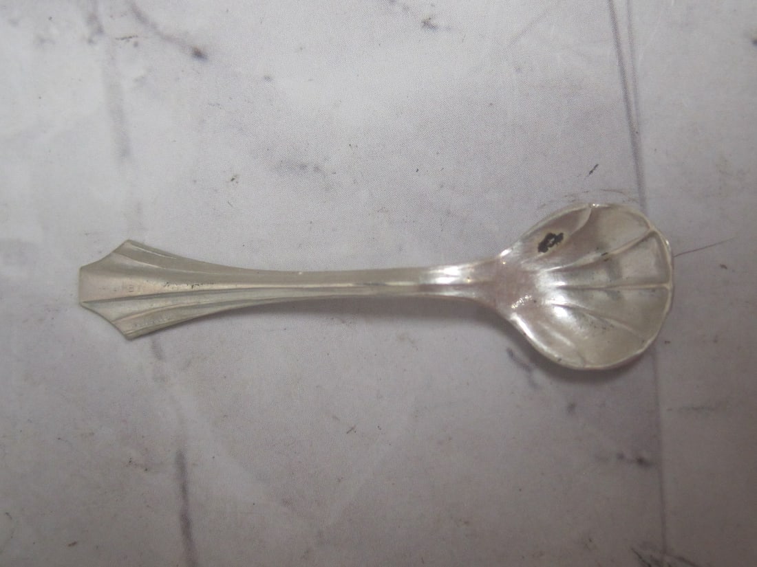 Antique Carved Stone & Silver Salt Cellar - 5